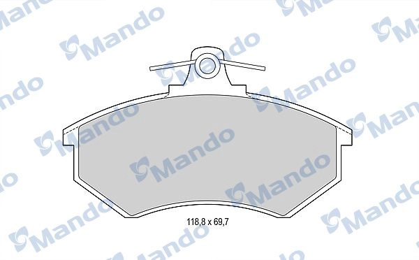 Тормозные колодки дисковые, комплект MANDO H3 TQW MBF015092 1439978605 изображение 0