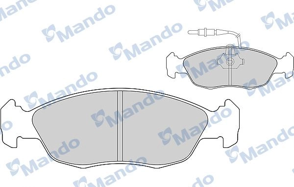Тормозные колодки дисковые, комплект MANDO NM 44IM MBF015102 1439978614