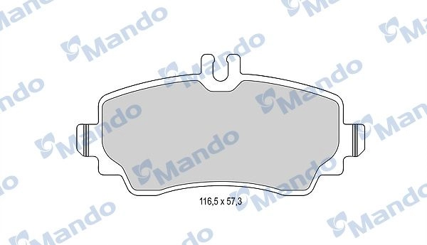Тормозные колодки дисковые, комплект MANDO ZX2H2N S 1439978636 MBF015131