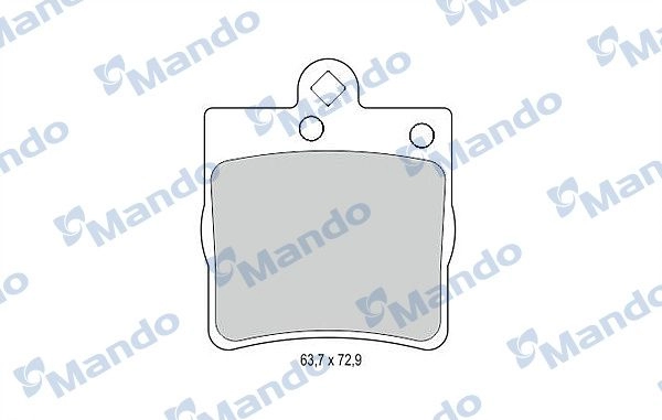 Тормозные колодки дисковые, комплект MANDO 03 HVD0 MBF015140 1439978643