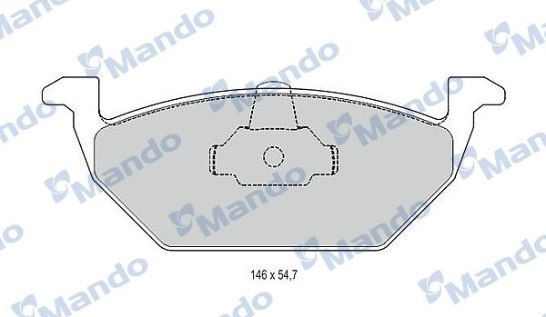Тормозные колодки дисковые, комплект MANDO 7IMC NPI 1439978647 MBF015144