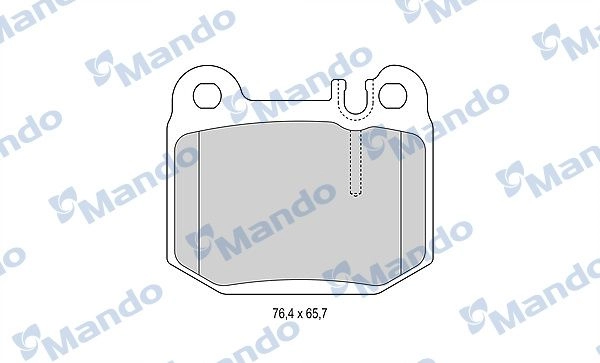 Тормозные колодки дисковые, комплект MANDO 1439978657 MBF015156 F2CX XR