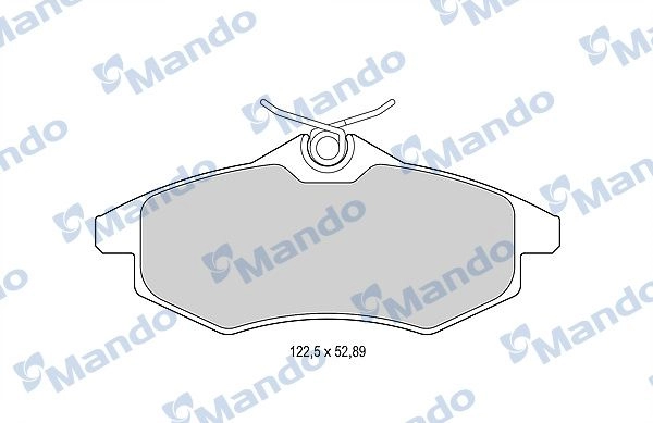 Тормозные колодки дисковые, комплект MANDO 1439978670 BGTQKU H MBF015170