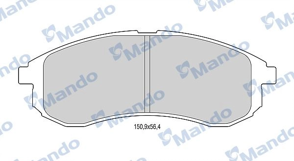 Тормозные колодки дисковые, комплект MANDO TVWEWI 1 1439978672 MBF015173