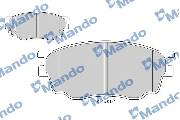 Тормозные колодки дисковые, комплект MANDO 1439978682 MBF015184 2K 6XZJ изображение 0