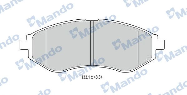 Тормозные колодки дисковые, комплект MANDO MBF015186 A UGIU 1439978684 изображение 0