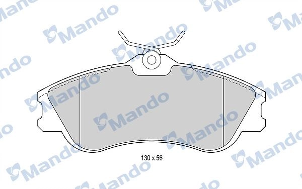 Тормозные колодки дисковые, комплект MANDO 18WV 0 MBF015188 1439978686 изображение 0