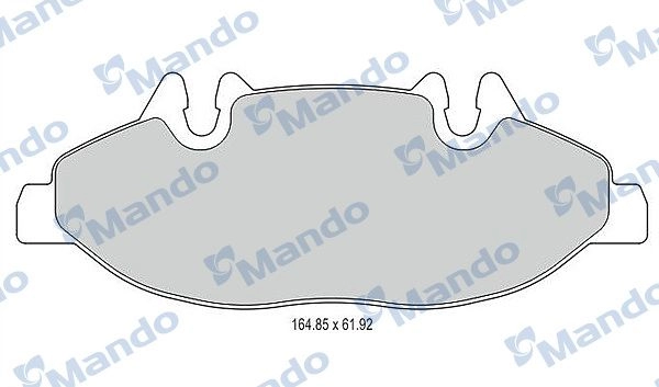 Тормозные колодки дисковые, комплект MANDO 1439978704 MBF015208 J3 SG9