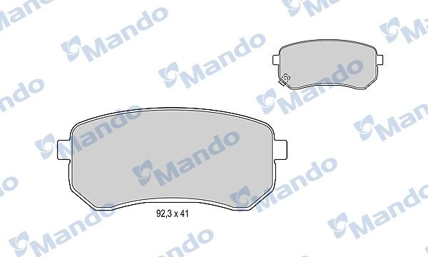 Тормозные колодки дисковые, комплект MANDO MBF015217 1439978709 6 PH4YY