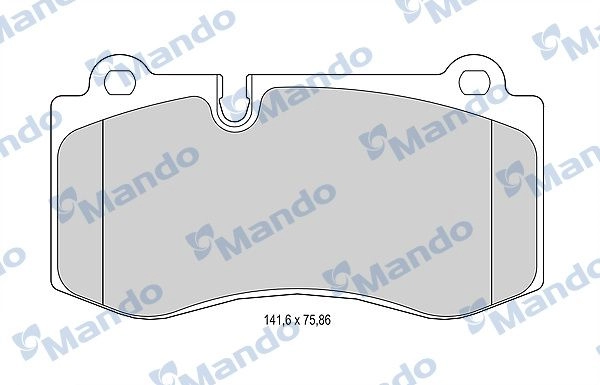 Тормозные колодки дисковые, комплект MANDO 1439978718 MBF015231 9S0CVE J
