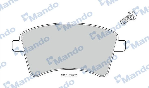 Тормозные колодки дисковые, комплект MANDO S3BA JA 1439978726 MBF015240