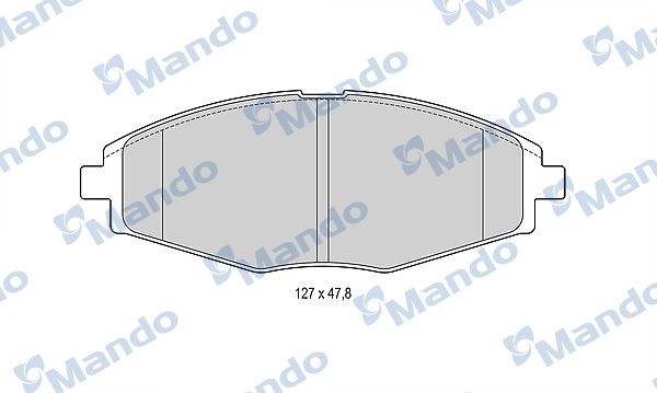 Тормозные колодки дисковые, комплект MANDO MBF015329 I3X IAJ 1439978781 изображение 0