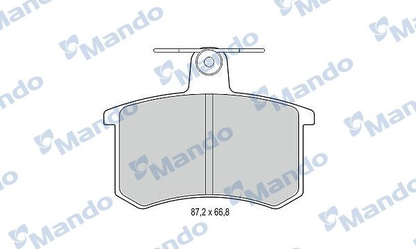 Тормозные колодки дисковые, комплект MANDO 4ZVI5 AV MBF015365 1439978797