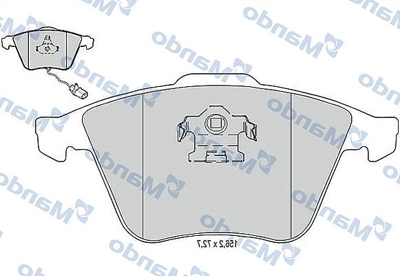 Тормозные колодки дисковые, комплект MANDO MBF015373 1439978802 0P5E ZKJ