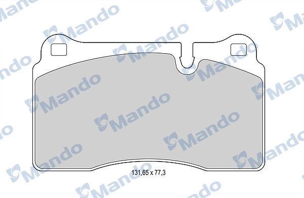 Тормозные колодки дисковые, комплект MANDO MBF015390 9DM 2V 1439978811