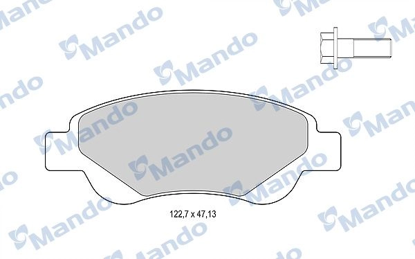Тормозные колодки дисковые, комплект MANDO 7YR8Q I 1439978846 MBF015479 изображение 0