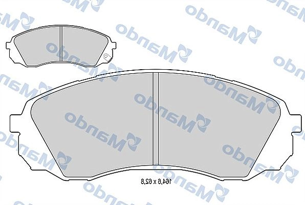 Тормозные колодки дисковые, комплект MANDO 1439978902 MBF015589 M8R 8F