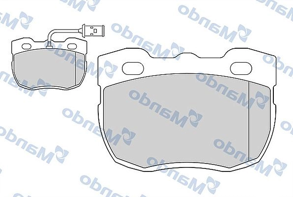 Тормозные колодки дисковые, комплект MANDO QM1 ZNN 1439978903 MBF015593