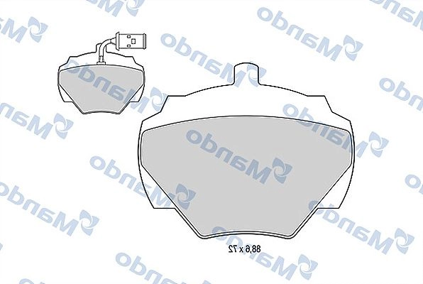 Тормозные колодки дисковые, комплект MANDO 1439978904 MBF015594 7LYGW AA