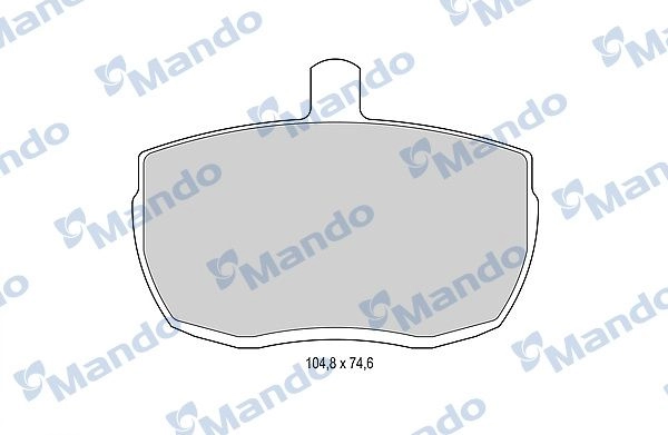 Тормозные колодки дисковые, комплект MANDO 1439978905 MBF015596 G08P 6 изображение 0