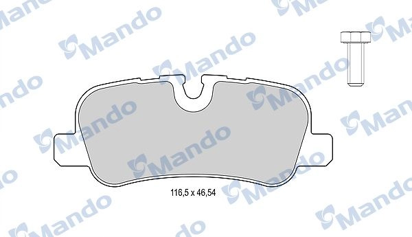 Тормозные колодки дисковые, комплект MANDO MBF015602 1439978909 C3I DZG изображение 0