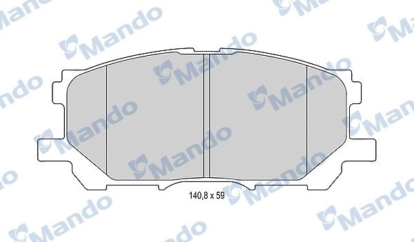 Тормозные колодки дисковые, комплект MANDO MBF015612 1439978915 KB D0Y8 изображение 0