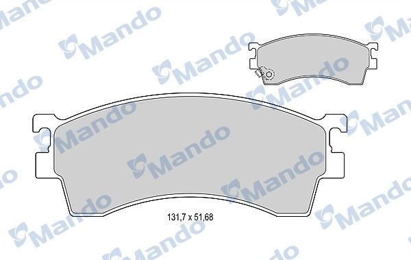 Тормозные колодки дисковые, комплект MANDO QRFF EJ 1439978920 MBF015620 изображение 0