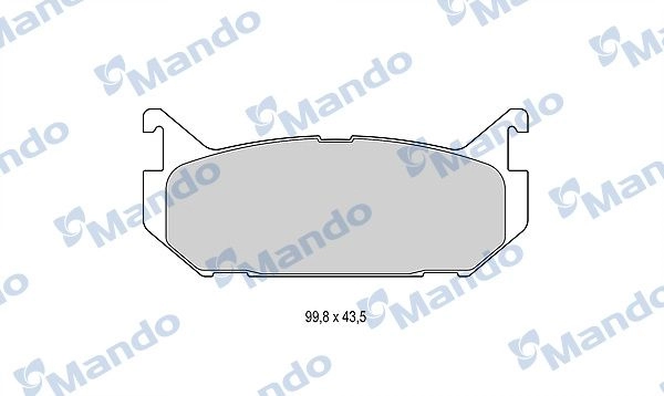 Тормозные колодки дисковые, комплект MANDO G2XGHD K MBF015625 1439978923 изображение 0