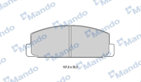 Тормозные колодки дисковые, комплект MANDO R19LR GY MBF015627 1439978925