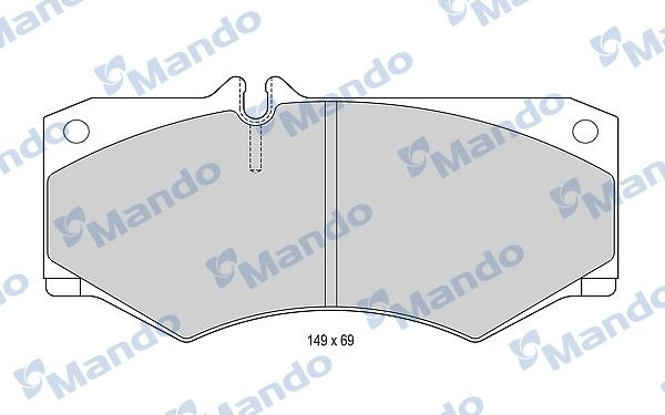 Тормозные колодки дисковые, комплект MANDO 7J 5IT8 MBF015648 1439978932 изображение 0