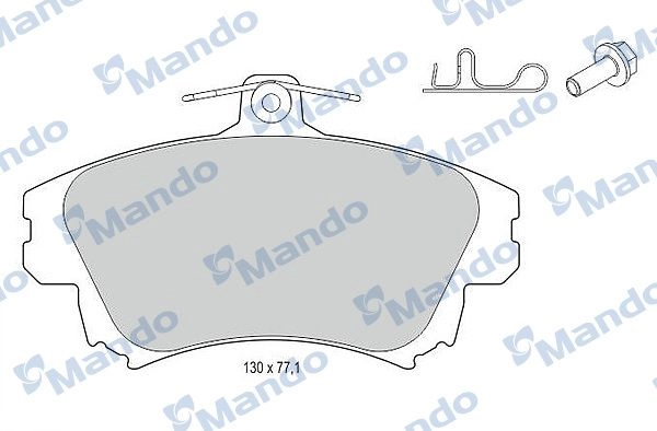 Тормозные колодки дисковые, комплект MANDO MBF015719 1439978966 A J6W1YC