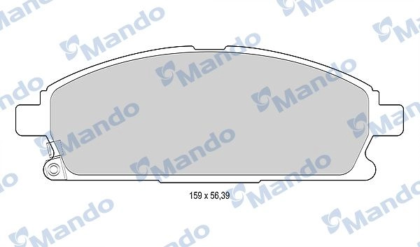 Тормозные колодки дисковые, комплект MANDO 0H9 CZX8 1439978975 MBF015739 изображение 0