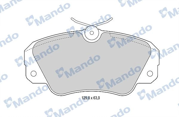 Тормозные колодки дисковые, комплект MANDO O5AJ 0L2 MBF015756 1439978985