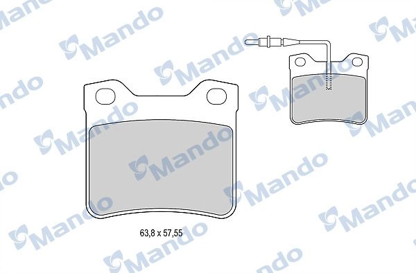 Тормозные колодки дисковые, комплект MANDO 3PRW UO 1439978994 MBF015772