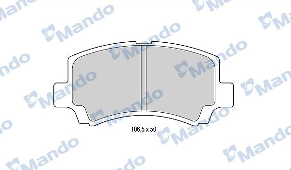 Тормозные колодки дисковые, комплект MANDO MBF015837 T AIG1G 1439979035