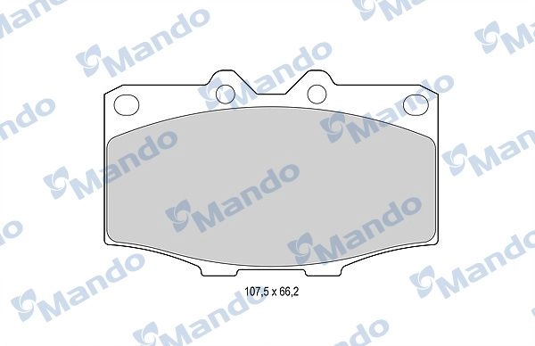 Тормозные колодки дисковые, комплект MANDO Z81EL J 1439979045 MBF015852 изображение 0