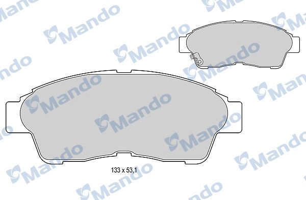 Тормозные колодки дисковые, комплект MANDO MBF015854 ZL 6OW 1439979047 изображение 0