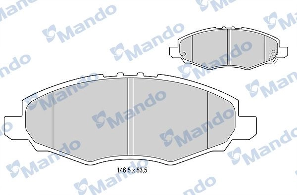 Тормозные колодки дисковые, комплект MANDO 1439979064 O30TTI N MBF015877