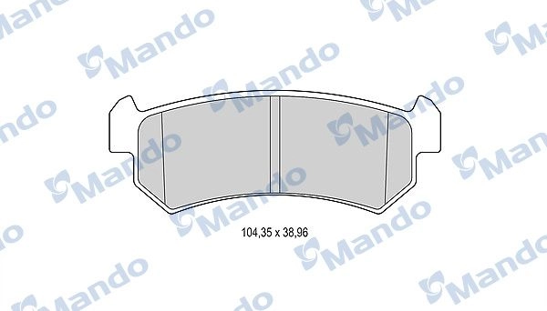 Тормозные колодки дисковые, комплект MANDO 1439979079 MBF015929 T Y7XE