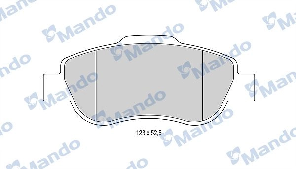 Тормозные колодки дисковые, комплект MANDO 1439979084 1U VV8 MBF015951 изображение 0