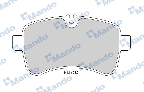 Тормозные колодки дисковые, комплект MANDO 1439979092 MBF015964 U3XV 1WA