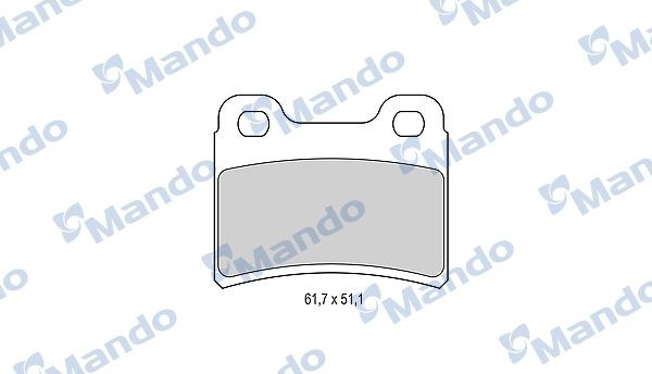 Тормозные колодки дисковые, комплект MANDO 1439979095 D 8GCM MBF015976 изображение 0