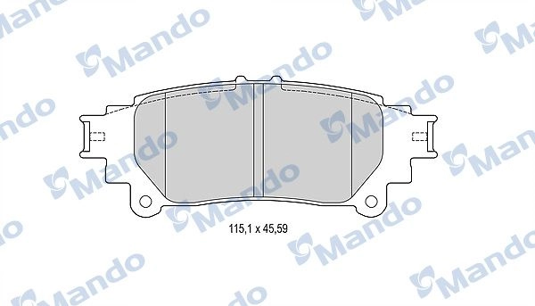 Тормозные колодки дисковые, комплект MANDO 5E5T70 7 1439979096 MBF015981 изображение 0