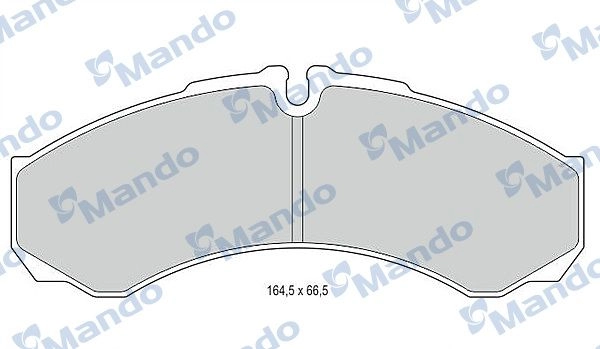 Тормозные колодки дисковые, комплект MANDO 1439979103 N612 P6 MBF016001