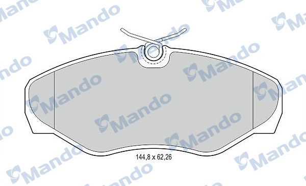 Тормозные колодки дисковые, комплект MANDO MBF016020 SF RUS9 1439979112 изображение 0