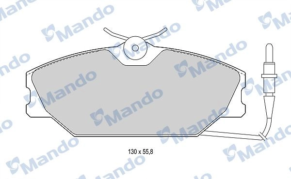 Тормозные колодки дисковые, комплект MANDO DE1D 5XG MBF016021 1439979113 изображение 0