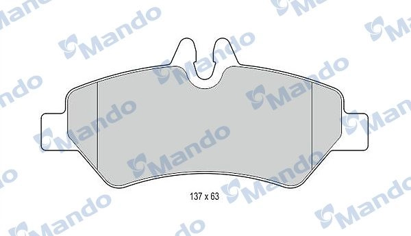 Тормозные колодки дисковые, комплект MANDO MBF016046 XN X2C 1439979120