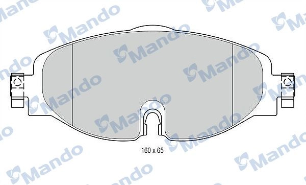 Тормозные колодки дисковые, комплект MANDO E0 DL938 1439979121 MBF016049 изображение 0