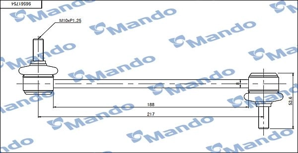 Стойка стабилизатора MANDO 1439980462 SLD0003 KZ5C Y
