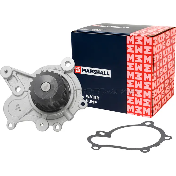 Водяной насос (помпа) Hyundai Santa Fe I, II 01-, Sonata V 06-, Kia Ceed I 07-, Cerato I 04-, Sportage II 04- MARSHALL GV 3WQP M4832014 1441203458 - Изображение 1